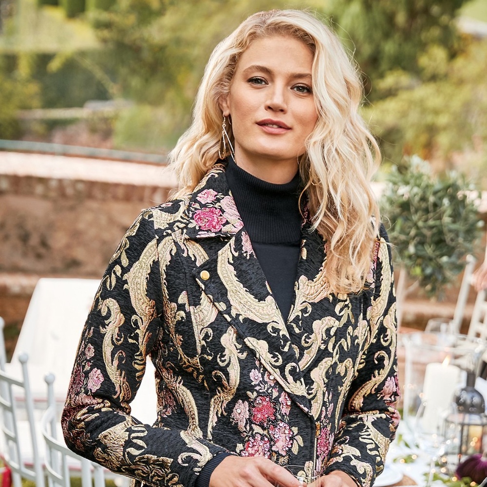 COPY - Tapestry Moto Jacket (Motorcycle Meets Bridgerton)